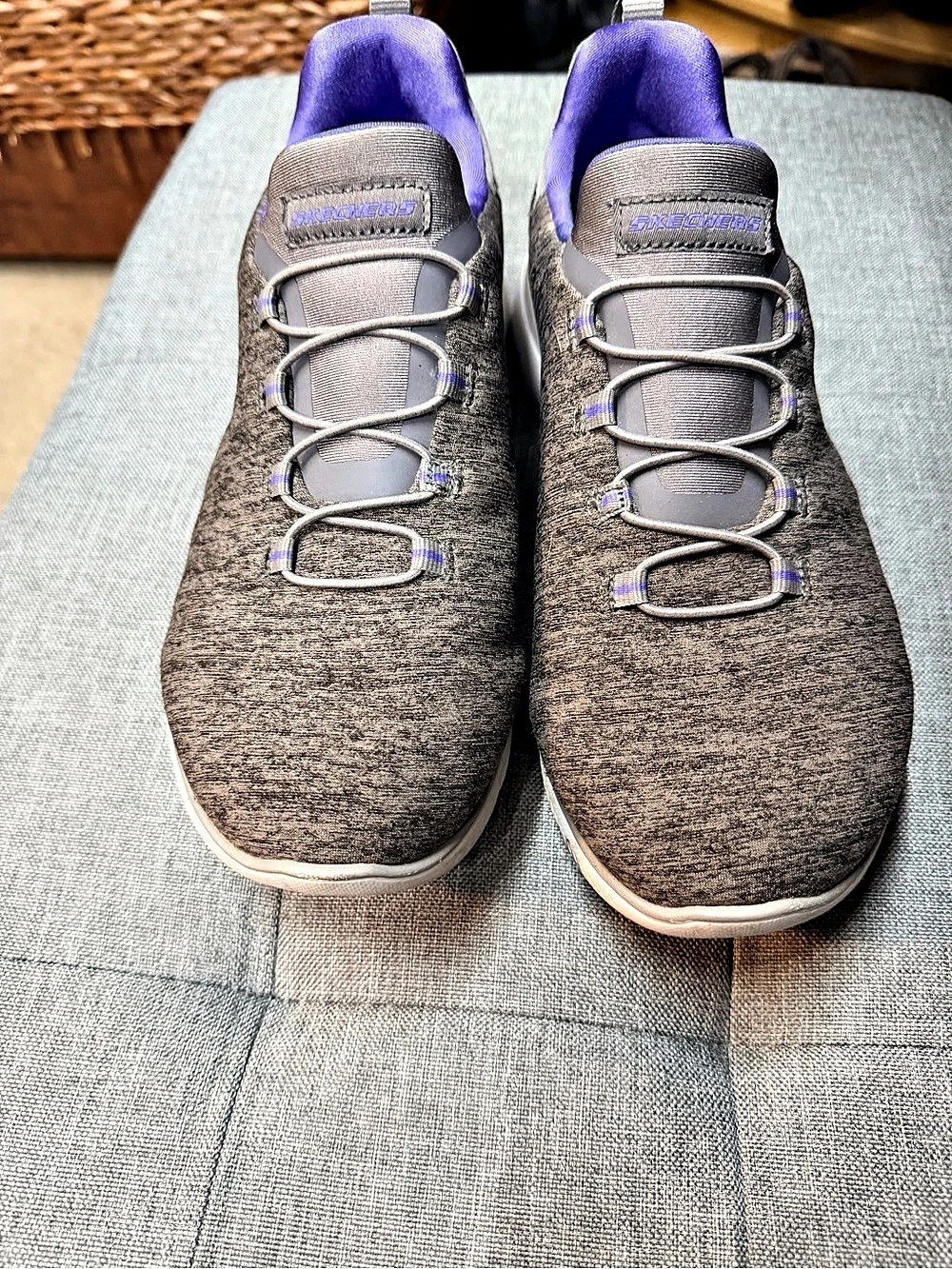 Skechers Summits - Quick Getaway Gray & Purple US 8.5 2E